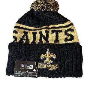 New Era New Orleans Saints NFL Winter Knit Hat Cap Beanie Fleece Lined NEW